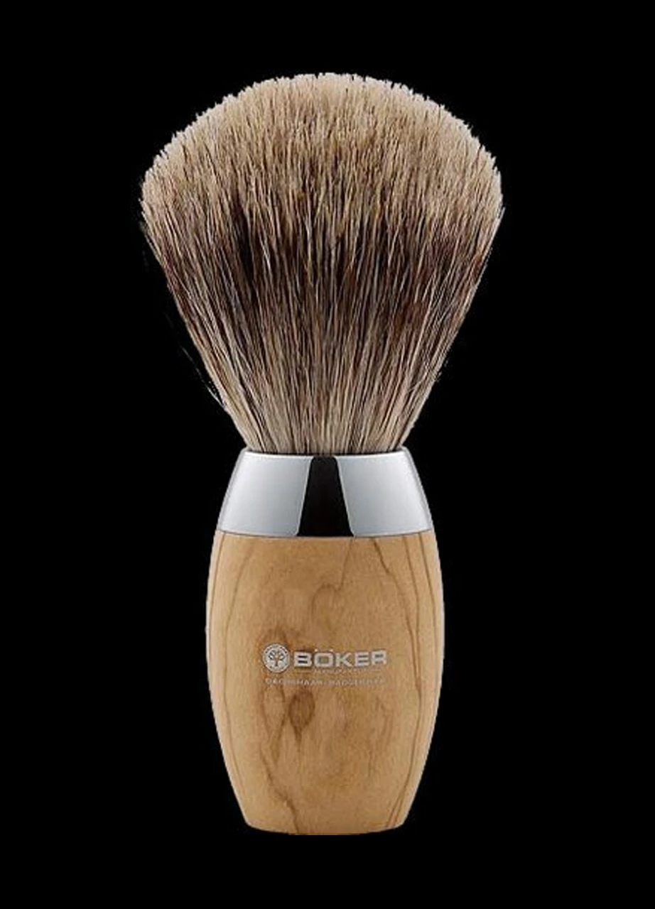 Boker Olive Shaving Brush 1 Boker Olive Shaving Brush