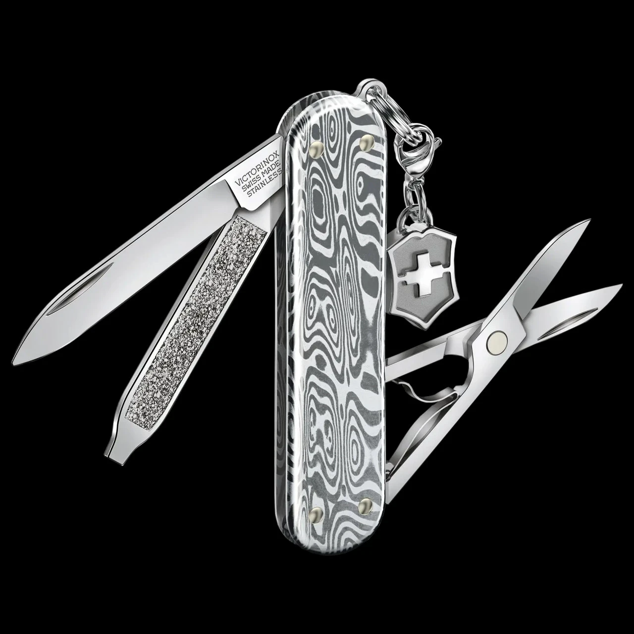 Victorinox Classic SD Brilliant Damascus 5 Victorinox Classic SD Brilliant Damascus - Image 5