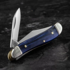 Case Peanut Blue Pearl Folding Knife -Outdoor Equipment Store CA23446.2 78313.1688044600