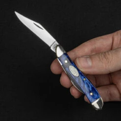 Case Peanut Blue Pearl Folding Knife -Outdoor Equipment Store CA23446 30775.1688044599