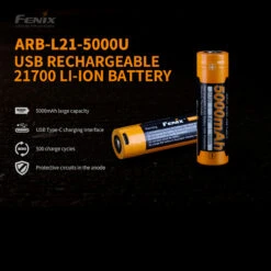 Fenix ARB-L21-5000U - USB 21700 Battery 11 Fenix ARB-L21-5000U - USB 21700 Battery -Outdoor Equipment Store FENIX ARB L21 500U.2 87464.1667922553