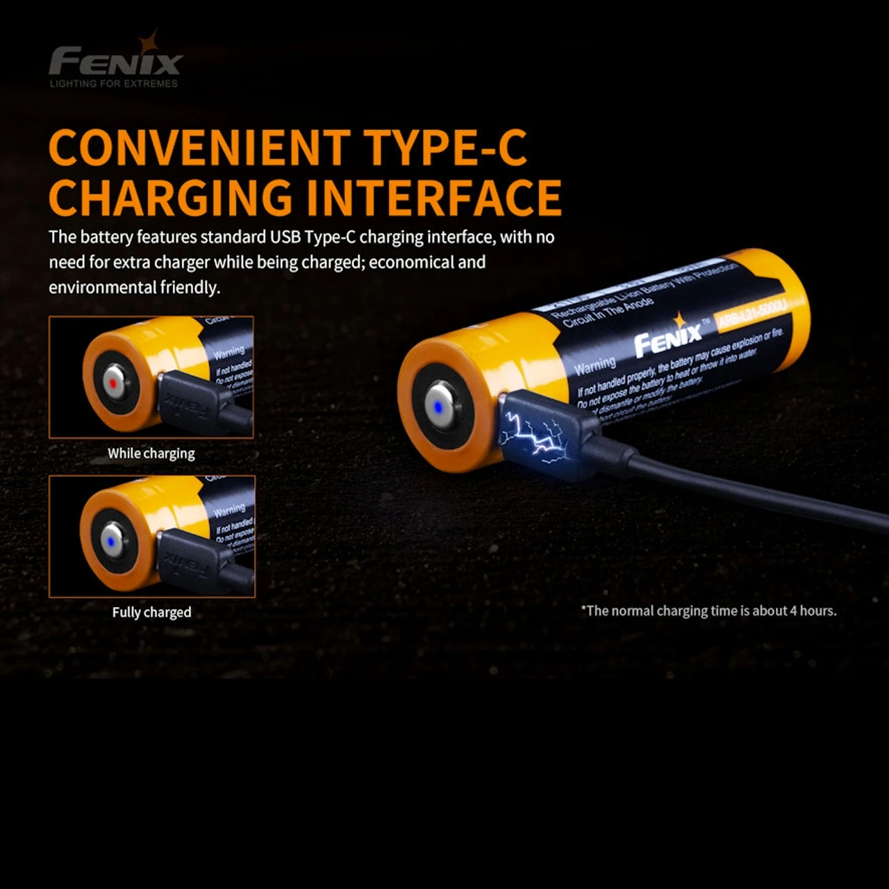 Fenix ARB-L21-5000U - USB 21700 Battery 1 Fenix ARB-L21-5000U - USB 21700 Battery