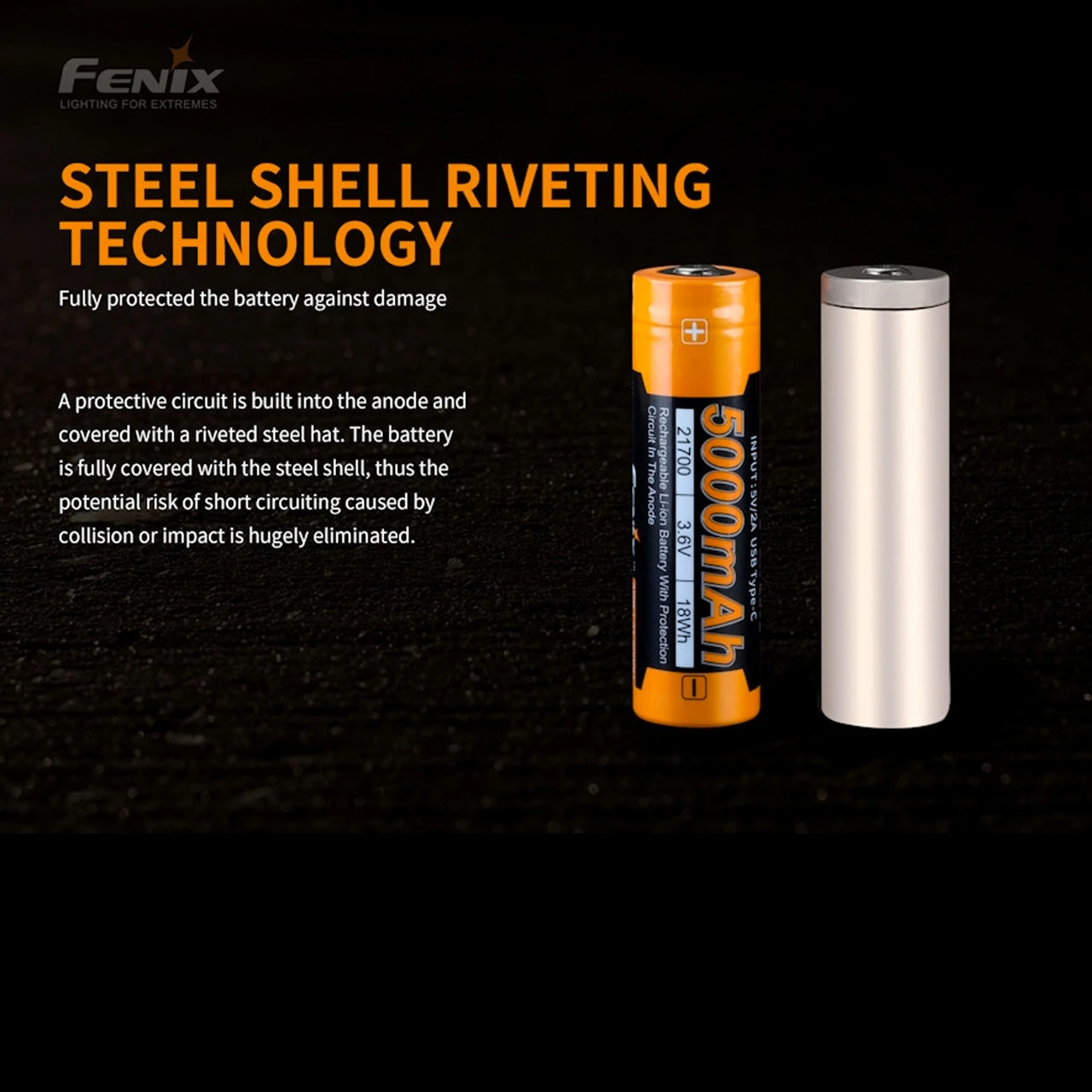 Fenix ARB-L21-5000U - USB 21700 Battery 4 Fenix ARB-L21-5000U - USB 21700 Battery - Image 4