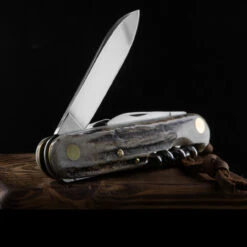 Fox Multipurpose Pocket Knife Stag 6 -Outdoor Equipment Store FOX 2266CEdet2 26694.1655217873.1280.1280 98223.1655221711