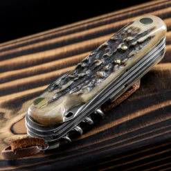 Fox Multipurpose Pocket Knife Stag 8 13 Fox Multipurpose Pocket Knife Stag 8 -Outdoor Equipment Store FOX 2268 SCE.1 95964.1678276555