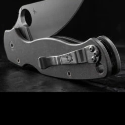 Titech Spyderco PM2 Stone Washed Titanium Scales 8 Titech Spyderco PM2 Stone Washed Titanium Scales -Outdoor Equipment Store HH SC SW P2.2 78155.1635785472