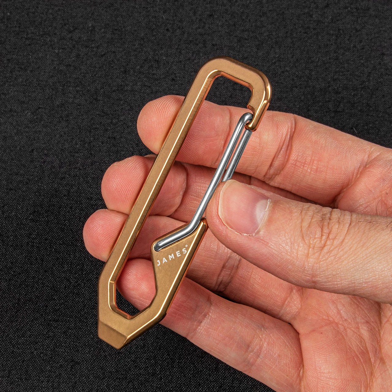 James Holcombe Carabiner Rose Gold 2 James Holcombe Carabiner Rose Gold - Image 2