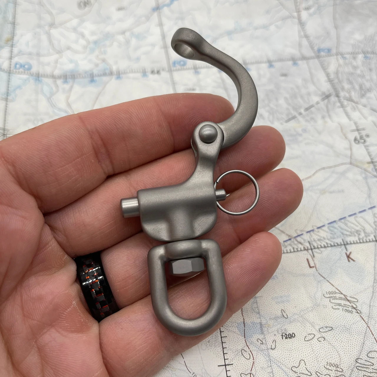 Maratac Titanium Quick Release Snap Shackle 2 Maratac Titanium Quick Release Snap Shackle - Image 2