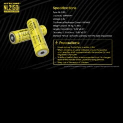 Nitecore 21700 I Series Li-ion Battery 5000mAh NL2150i -Outdoor Equipment Store NITECORE NL2150idet8 10997.1608123342
