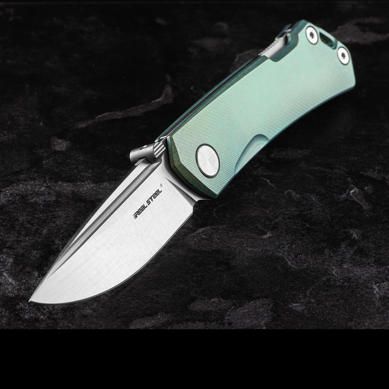 Real Steel Luna Maius Titanium Folding Knife 5 Real Steel Luna Maius Titanium Folding Knife - Image 5