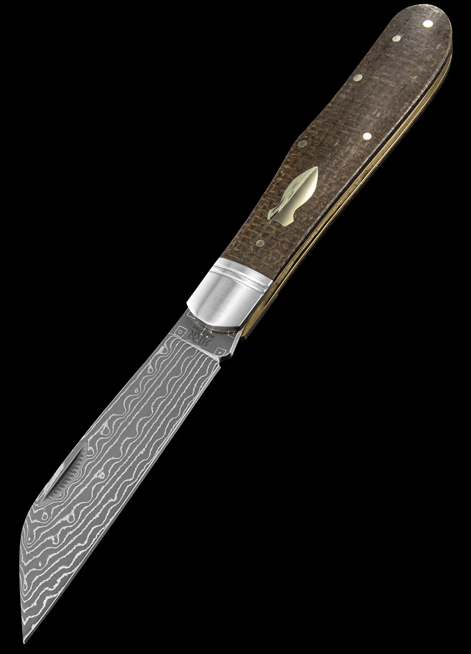 Rough Ryder Reserve Humpback Jack Damascus Folding Knife 1 Rough Ryder Reserve Humpback Jack Damascus Folding Knife