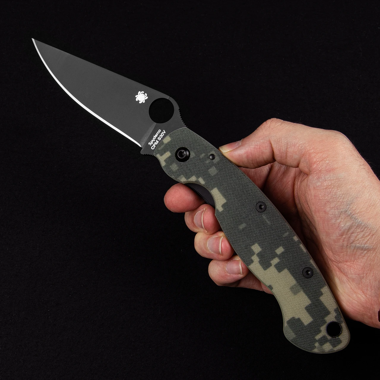 Spyderco Mili Digi Camo Black Blade Folding Knife 5 Spyderco Mili Digi Camo Black Blade Folding Knife - Image 5