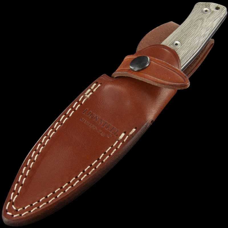 Lion Steel Bushcraft B35 Micarta Green 2 Lion Steel Bushcraft B35 Micarta Green - Image 2