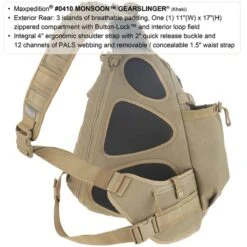Maxpedition Monsoon Gearslinger -Outdoor Equipment Store maxp 410det3 65403.1662130624