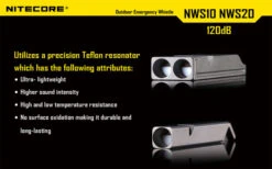 Nitecore Single Chamber Whistle 8 Nitecore Single Chamber Whistle -Outdoor Equipment Store nitecore nws10det5 82945.1598283693